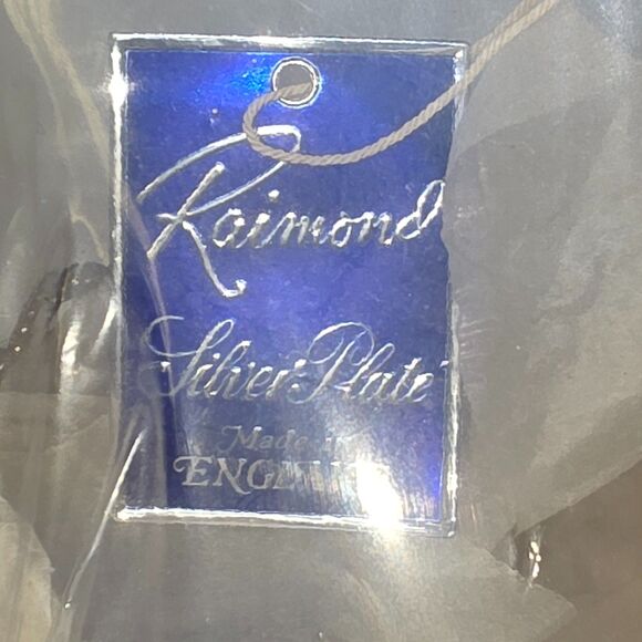 Raimond Silver Plate Sugar Bowl w/ Spoon, Holder & Liner Insert–Made in England - Picture 2 of 11